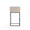 Manhattan Comfort Embassy Barstool in Cream and Black BS018-CR - alternate 2